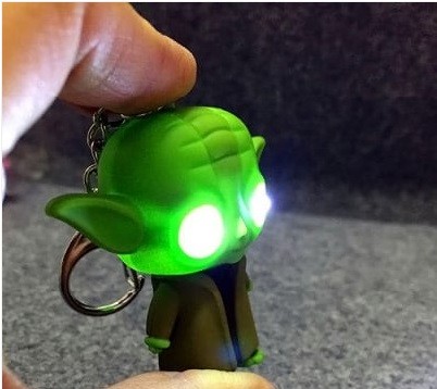 Keyring Pendant Decoration ABS Master Key Chain with Light / Sound Movie Product – GREEN
