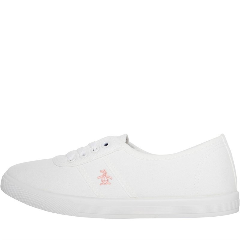 Original Penguin Womens Susie Canvas Pumps White
