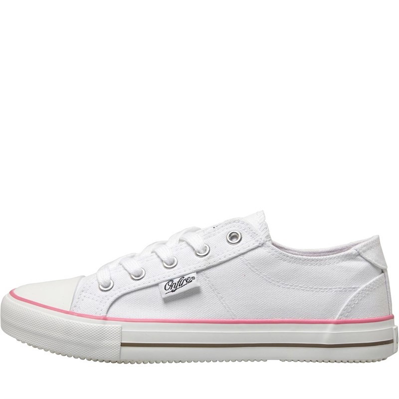 Onfire Womens Canvas Pumps White