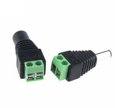 YWXLight 2PCS DC Connector Male Female for Led Lamp Strip – GREEN