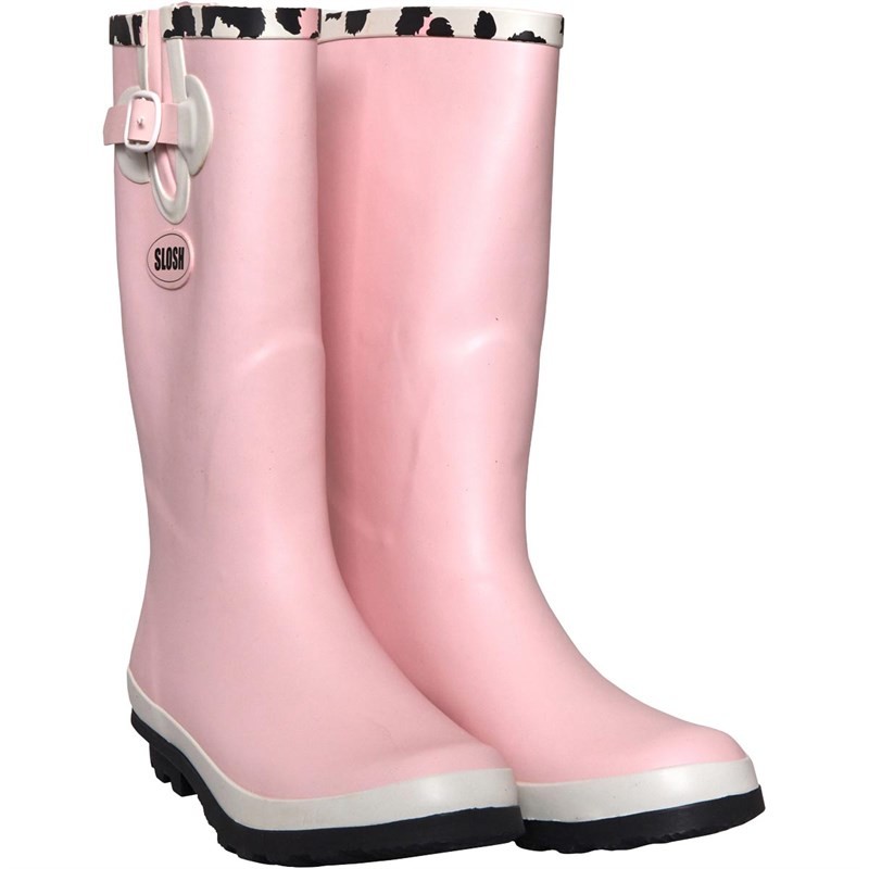 Slosh Womens Armitage Wellington Boots Pink