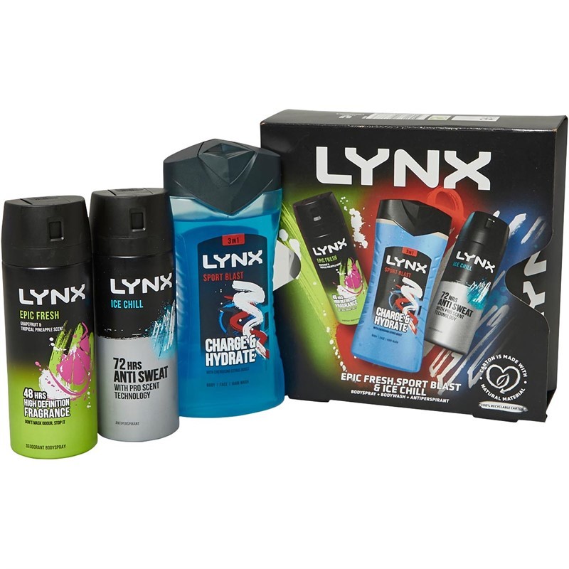 LYNX Mens Mixed Trio Set Three Piece Multi