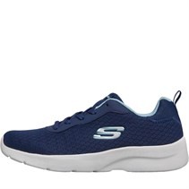 SKECHERS Womens Dynamight 2.0 Eye To Eye Trainers Navy/Light Blue
