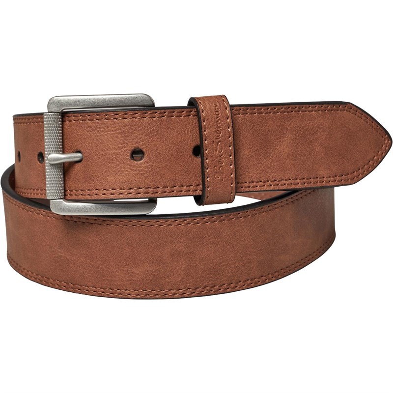 Ben Sherman Mens Williams Leather Belt Tan