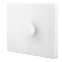 BRITISH GENERAL 900 SERIES 1-GANG 2-WAY LED DIMMER SWITCH WHITE