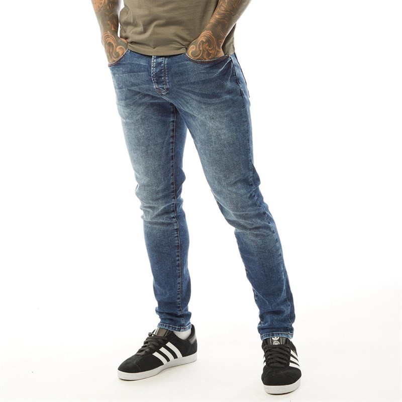 883 Police Mens Champa 635 Slim Fit Jeans 635-Blue