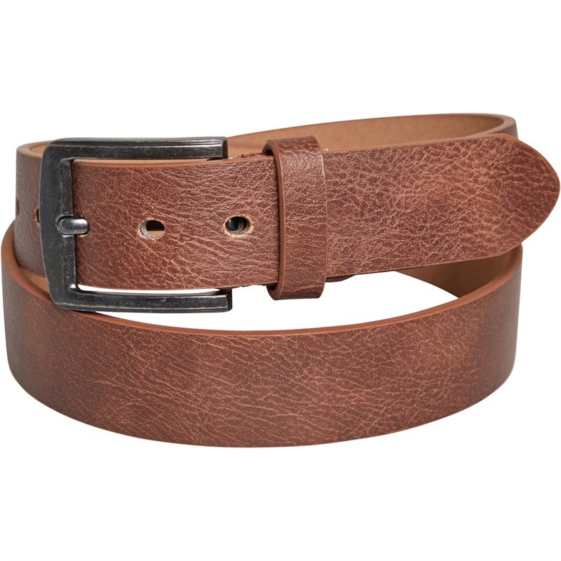 Fluid Mens Bonded Leather Belt Brown
