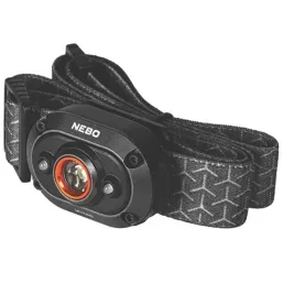 NEBO MYCRO & CAP LIGHT RECHARGEABLE LED HEADLAMP BLACK GRAPHITE 400LM