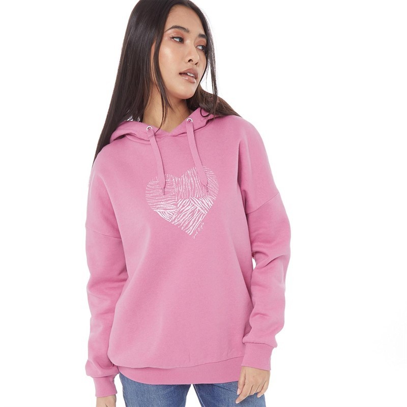 Board Angels Womens Hoodie Rose Pink
