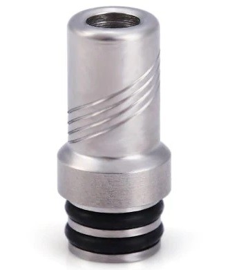 E – cig Stainless Steel Mouthpiece Drip Tip for Kayfun V4 Atomizer – SILVER