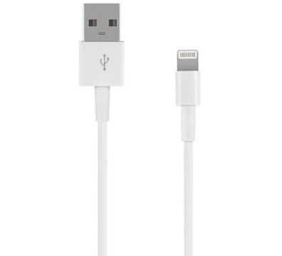 1m 8 Pin USB Data Sync Charging Cable – WHITE